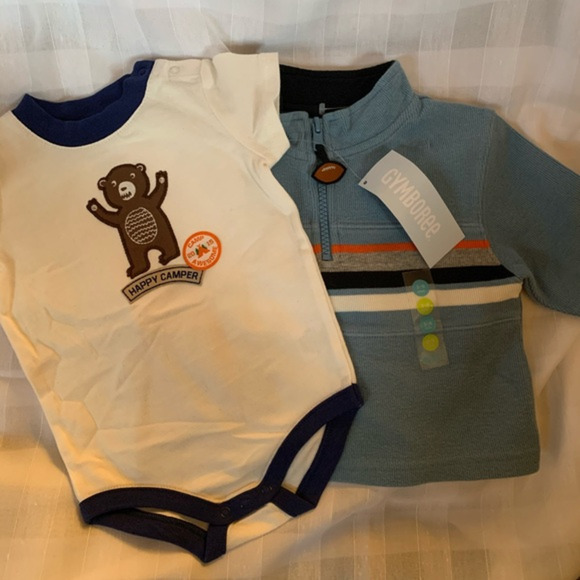 New Gymboree Boys Pullover and Onesie, 3-6‎ M! - Picture 1 of 8